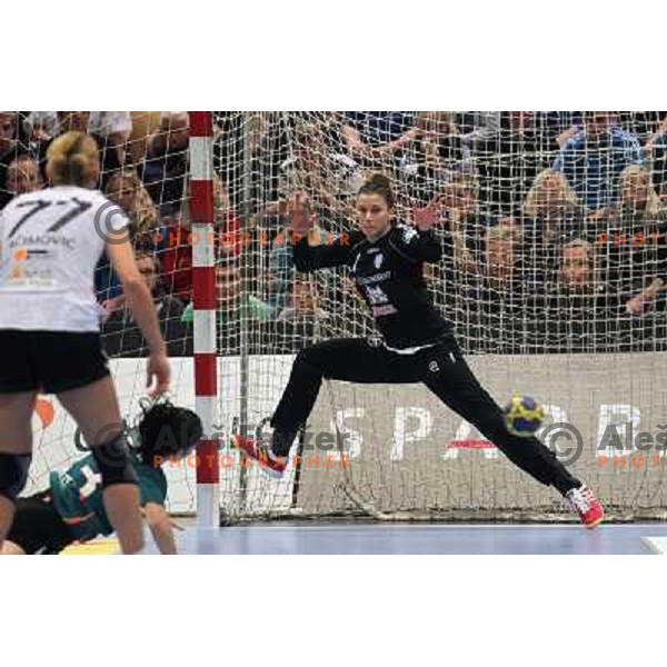 Jelena Grubisic of Krim Mercator in action during EHF Champions league regular season game 4 between HK Viborg (Danmark) and RK Krim Mercator (Slovenia), played in Viborg Stadionhall, Danmark on October 29, 2011 