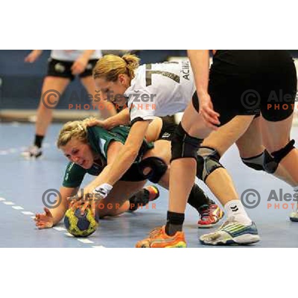 Gorica Acimovic of Krim Mercator in action during EHF Champions league regular season game 4 between HK Viborg (Danmark) and RK Krim Mercator (Slovenia), played in Viborg Stadionhall, Danmark on October 29, 2011 