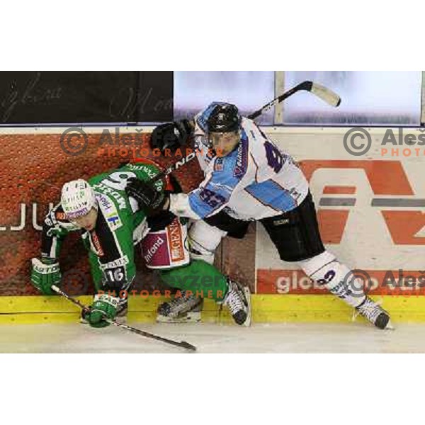 Ales Music of Tilia Olimpija in action during EBEL league regular season game 19 between Tilia Olimpija- Sapa Fehervar AV 19, played in Hala Tivoli, Ljubljana, Slovenia on November 4,2011 