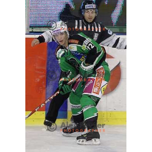 John Hughes of Tilia Olimpija in action during EBEL league regular season game 19 between Tilia Olimpija- Sapa Fehervar AV 19, played in Hala Tivoli, Ljubljana, Slovenia on November 4,2011 