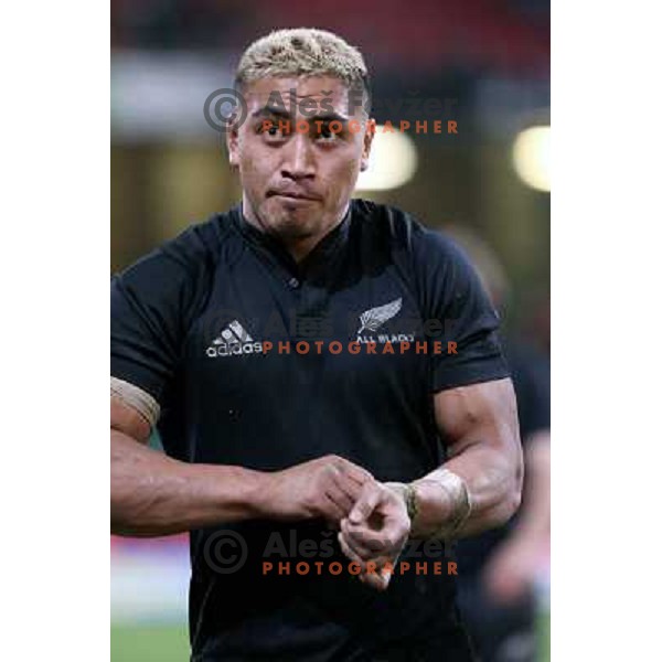 Jerry Collins at rugby match between Wales and New Zealand at Millennium Stadium, Cardiff, Wales on November 25, 2006. New Zealand won 45:10