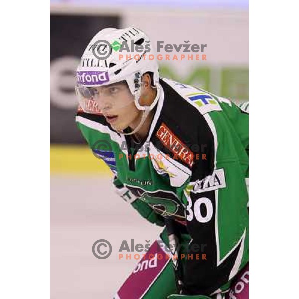 Erik Pance of Tilia Olimpija in action durnig EBEL league regular season game 2o between Tilia Olimpija and Red Bull Salzburg in Hala Tivoli, Ljubljana, Slovenia on November 6,2011 