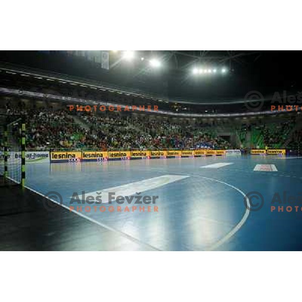 in action during Hanball game Krim Mercator - Larvik, EHF Champions League 2011-2011, Arena Stozice, Ljubljana, 13.11.2011 