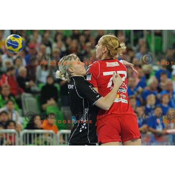 Gorica Acimovic in action during Hanball game Krim Mercator - Larvik, EHF Champions League 2011-2011, Arena Stozice, Ljubljana, 13.11.2011 