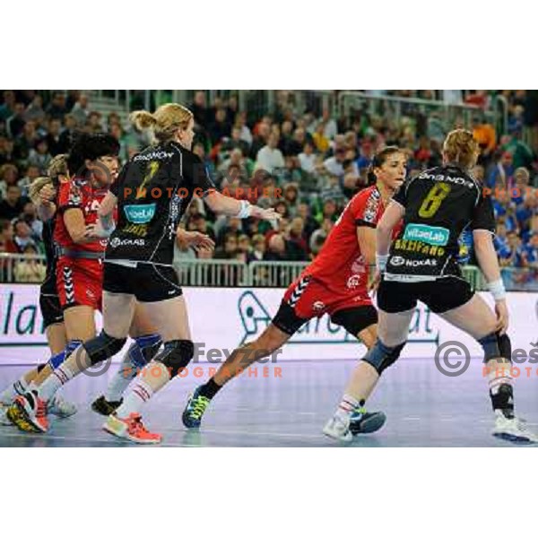 Andrea Penezic in action during Hanball game Krim Mercator - Larvik, EHF Champions League 2011-2011, Arena Stozice, Ljubljana, 13.11.2011 