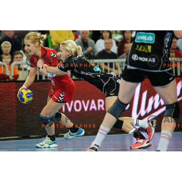 Gorica Acimovic in action during Hanball game Krim Mercator - Larvik, EHF Champions League 2011-2011, Arena Stozice, Ljubljana, 13.11.2011 