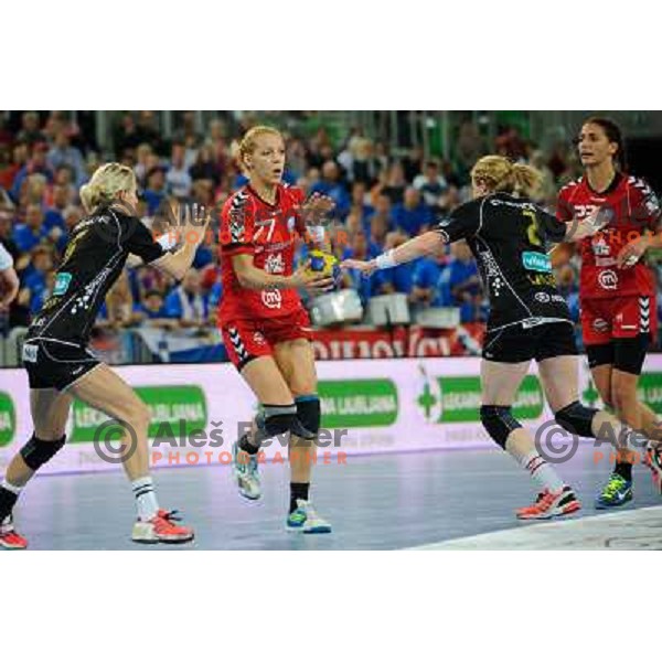 Gorica Acimovic in action during Hanball game Krim Mercator - Larvik, EHF Champions League 2011-2011, Arena Stozice, Ljubljana, 13.11.2011 