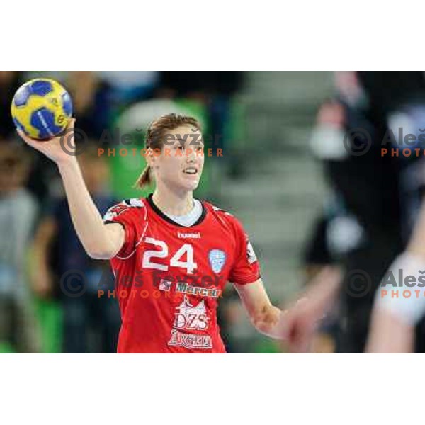 Kristina Franjic in action during Hanball game Krim Mercator - Larvik, EHF Champions League 2011-2011, Arena Stozice, Ljubljana, 13.11.2011 