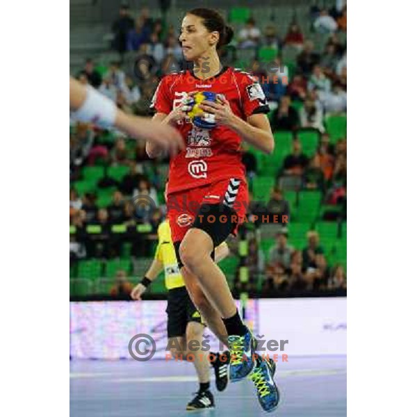 Andrea Penezic in action during Hanball game Krim Mercator - Larvik, EHF Champions League 2011-2011, Arena Stozice, Ljubljana, 13.11.2011 