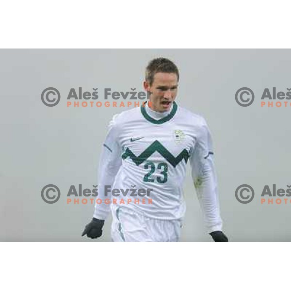 Tim Matavz in action during football game Slovenia - USA, Friendly match, Stozice, Ljubljana, 15.11.2011