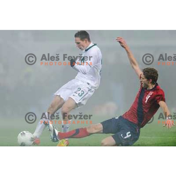 Tim Matavz in action during football game Slovenia - USA, Friendly match, Stozice, Ljubljana, 15.11.2011