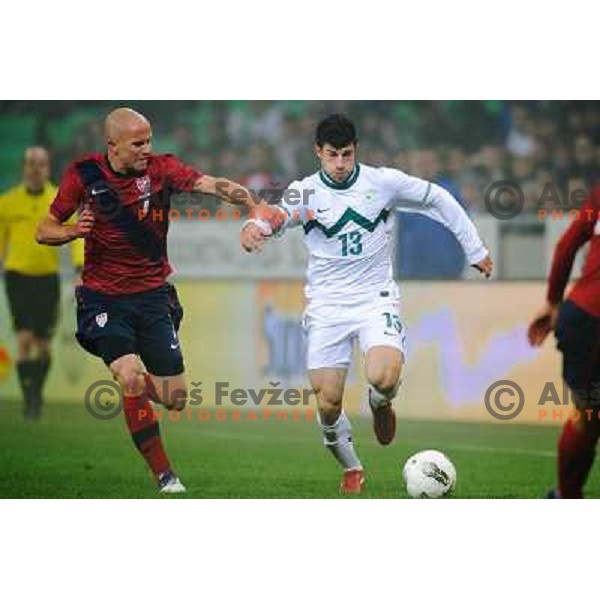 Bojan Jokic in action during football game Slovenia - USA, Friendly match, Stozice, Ljubljana, 15.11.2011 