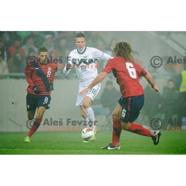 Josip Ilicic in action during football game Slovenia - USA, Friendly match, Stozice, Ljubljana, 15.11.2011 