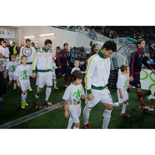 Miso Brecko in action during football game Slovenia - USA, Friendly match, Stozice, Ljubljana, 15.11.2011 