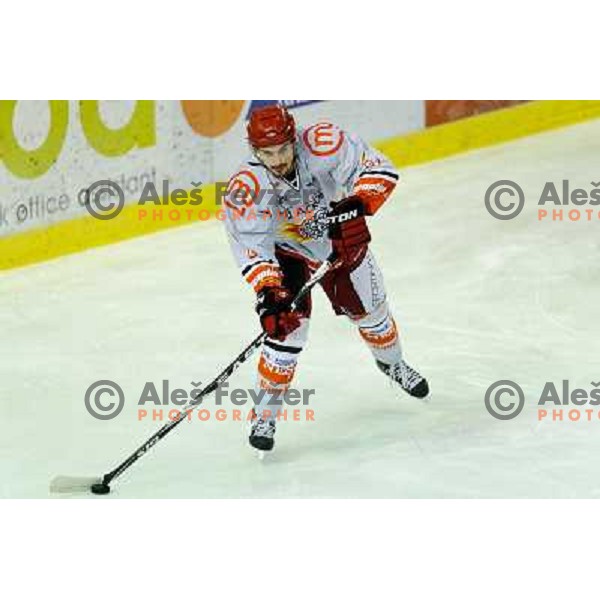 in action during EBEL league regular season game 23 between Tilia Olimpija- Acroni Jesenice, played in Hala Tivoli, Ljubljana, Slovenia on November 20, 2011 