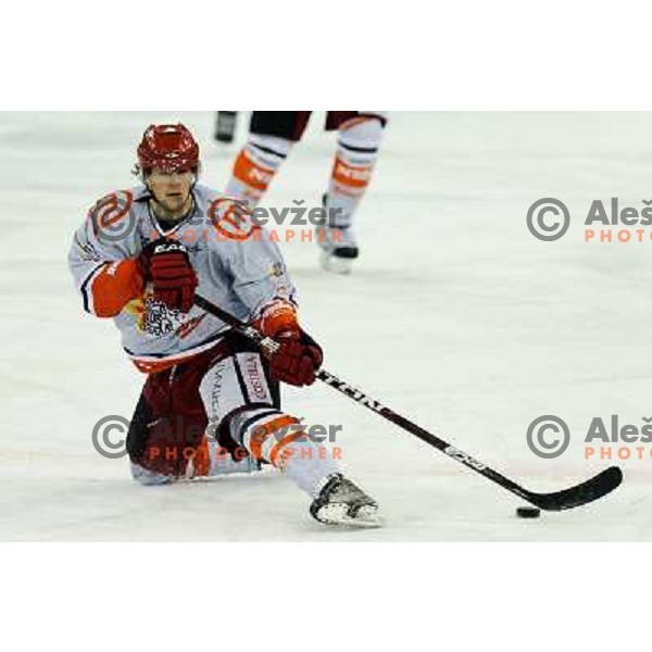in action during EBEL league regular season game 23 between Tilia Olimpija- Acroni Jesenice, played in Hala Tivoli, Ljubljana, Slovenia on November 20, 2011 
