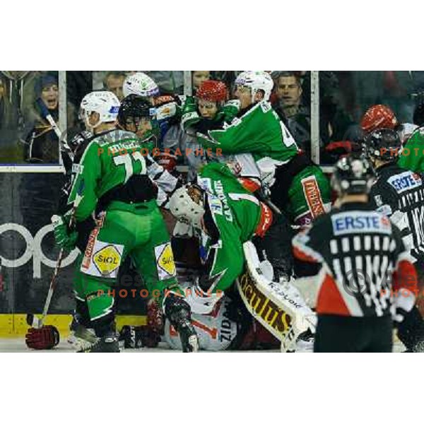 Jean Pierre Lamoreux in action during EBEL league regular season game 23 between Tilia Olimpija- Acroni Jesenice, played in Hala Tivoli, Ljubljana, Slovenia on November 20, 2011 