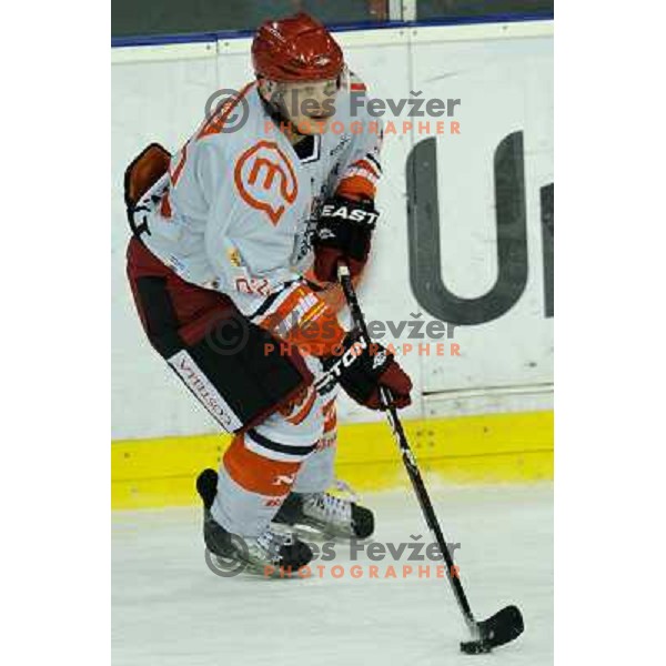 Anze Kuralt in action during EBEL league regular season game 23 between Tilia Olimpija- Acroni Jesenice, played in Hala Tivoli, Ljubljana, Slovenia on November 20, 2011 