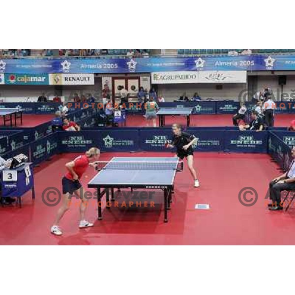 table tennis competition during XV mediterranean Games in Almeria, Spain on June 2005 