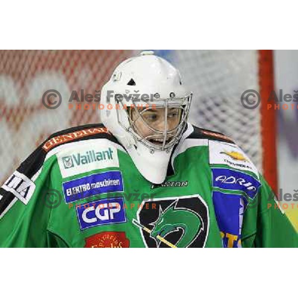 J.P. Lamoureux of Tilia Olimpija in action during EBEL league regular season ice-hockey match in round 30 between HDD Tilia Olimpija Ljulbjana and KHL Medvescak Zagreb in Hala Tivoli, Ljubljana, Slovenia on December 9, 2011 