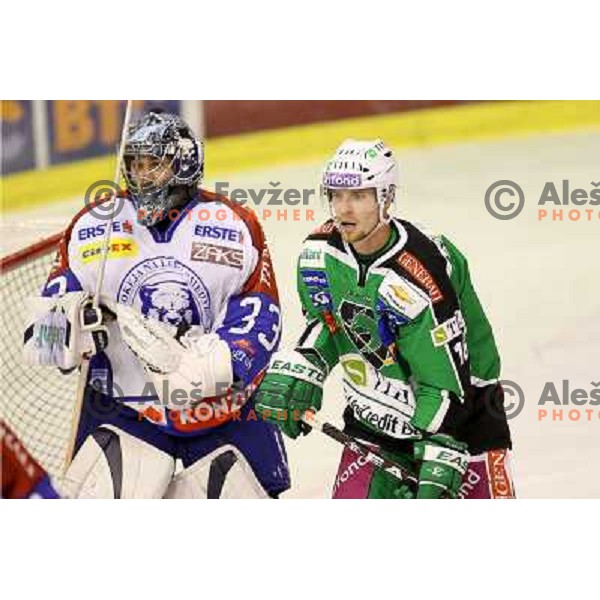 Ales Music of Tilia Olimpija in action during EBEL league regular season ice-hockey match in round 30 between HDD Tilia Olimpija Ljulbjana and KHL Medvescak Zagreb in Hala Tivoli, Ljubljana, Slovenia on December 9, 2011 