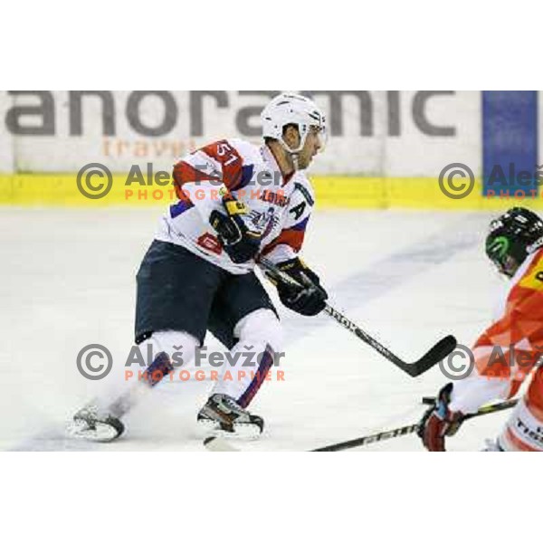 Mitja Robar of Slovenia in action during friendly ice-hockey match between Slovenia and Switzerland in Hala Tivoli, Ljubljana, Slovenia on December 14, 2011 