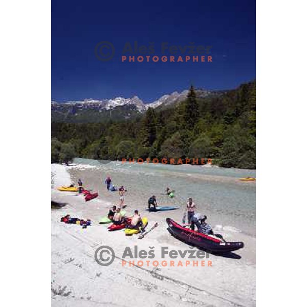 Kayaking on Soca river
