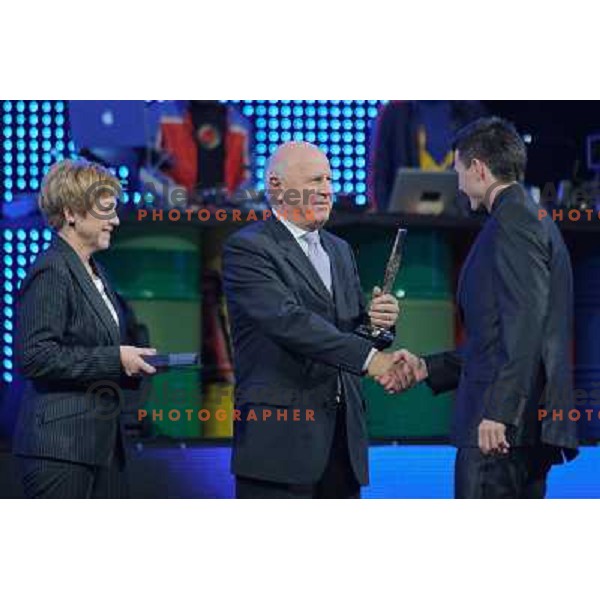 Janez Kocjancic, Peter Kavzer at the presentation of the Slovenian Sports man of the year, Cankarjev Dom, Ljubljana, 21.12.2012 