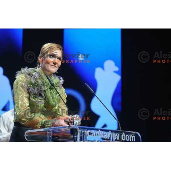 Petra Majdic at the presentation of the Slovenian Sports man of the year, Cankarjev Dom, Ljubljana, 21.12.2012 