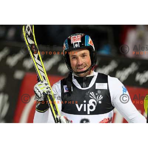 Cristian Deville of Italy after second run of men\'s slalom race at Audi FIS Alpine Ski World Cup 2011/2012 in Zagreb, Sljeme, Croatia on January 5, 2012 