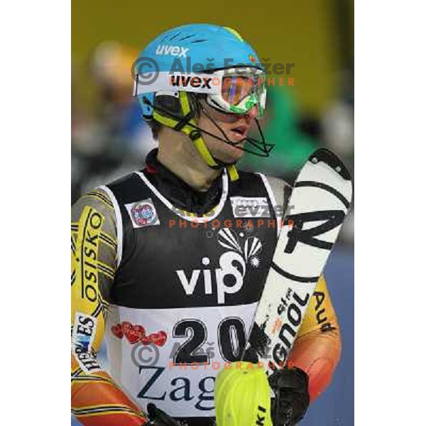 Michael Janyk (CAN) at men\'s slalom race at Audi FIS Alpine Ski World Cup 2011/2012 in Zagreb, Sljeme, Croatia on January 5, 2012 