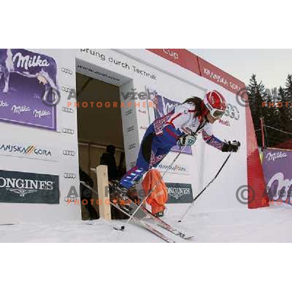 Course inspection at 48. Zlata Lisica- Golden Fox Trophy FIS SKI World Cup Giant Slalom at Kranjska Gora, Slovenia on January 21, 2012 