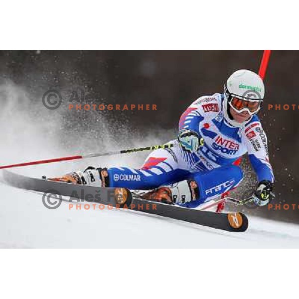 Taina barioz (FRA) skiing during first run of 48. Zlata Lisica- Golden Fox Trophy FIS SKI World Cup Giant Slalom at Kranjska Gora, Slovenia on January 21, 2012 
