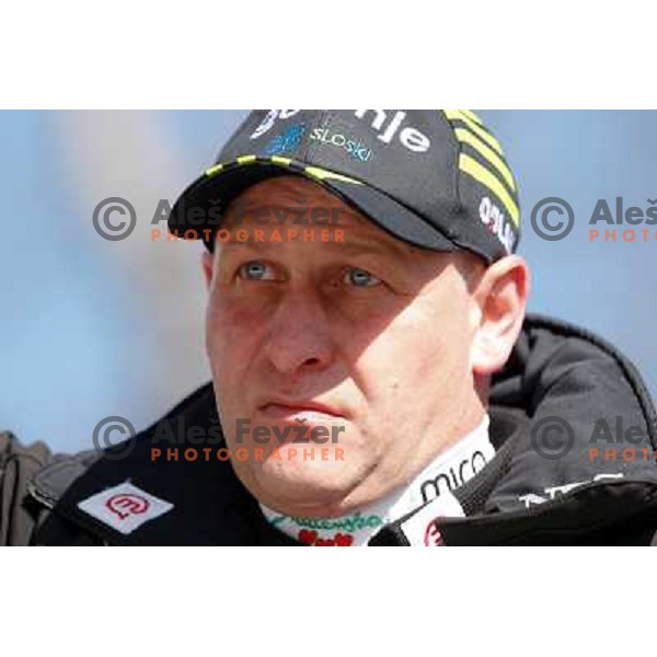 Goran Janus, coach of Slovenia during qualifications at 1st day of FIS Ski Jumping World Cup Finals Planica, March 15, 2012 in Planica, Slovenia. 