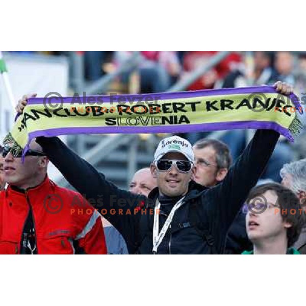 Fans during FIS Ski Jumping World Cup Finals Planica, March 16th, 2012 in Planica, Slovenia. 