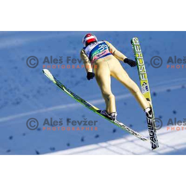 Robert Kranjec of Slovenia during FIS Ski Jumping World Cup Planica, March 16th, 2012 in Planica, Slovenia. 