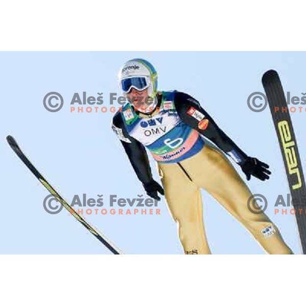 Nejc Dezman of Slovenia during FIS Ski Jumping World Cup Planica, March 16, 2012 in Planica, Slovenia. 