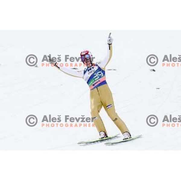 Robert Kranjec of Slovenia during FIS Ski Jumping World Cup Finals Planica, March 16th, 2012 in Planica, Slovenia. 