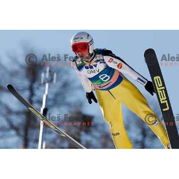Jaka Hvala of Slovenia during FIS Ski Jumping World Cup Planica, March 16, 2012 in Planica, Slovenia. 