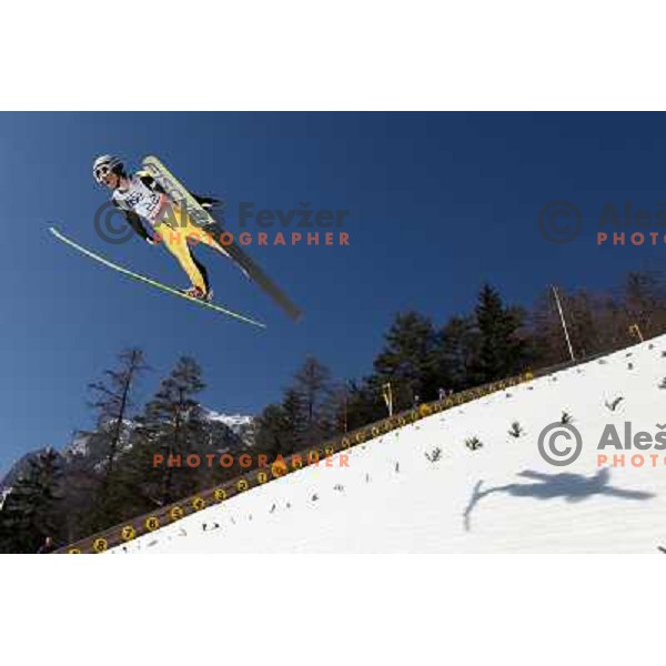 Davide Bresadola of Italy during qualifications at 1st day of FIS Ski Jumping World Cup Finals Planica, March 15, 2012 in Planica, Slovenia. 