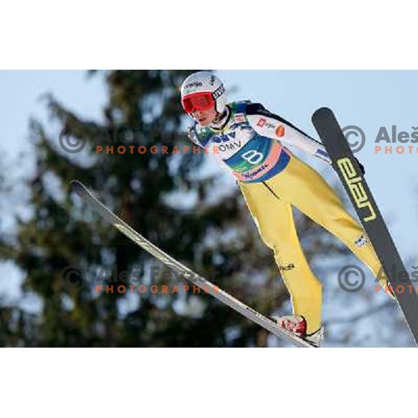 Jaka Hvala of Slovenia during FIS Ski Jumping World Cup Planica, March 16, 2012 in Planica, Slovenia. 