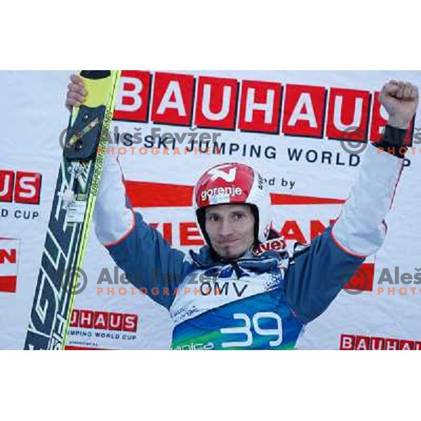 Robert Kranjec of Slovenia during FIS Ski Jumping World Cup Finals Planica, March 16th, 2012 in Planica, Slovenia. 