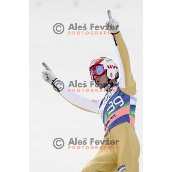 Robert Kranjec of Slovenia during FIS Ski Jumping World Cup Finals Planica, March 16th, 2012 in Planica, Slovenia. 