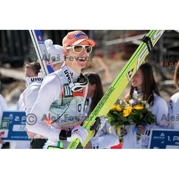 Severin Freund of Germany during team competition FIS Ski Jumping World Cup Planica 2012, on March 17, 2012, Planica, Slovenia. 