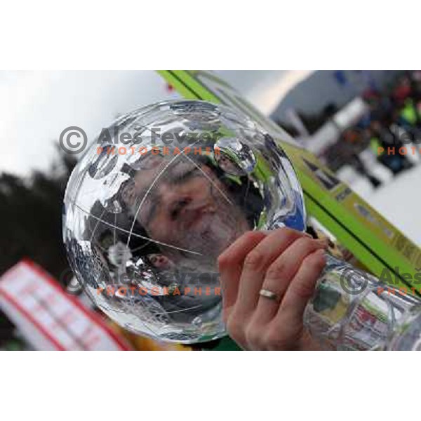 Anders Bardal of Norway, overall World Cup champion during final competition of FIS World Cup Ski Jumping season 2011-2012 in Planica, Slovenia on March 18, 2012 