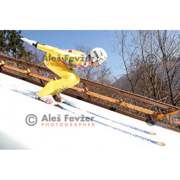 Maximilian Mechler of Germany during team competition FIS Ski Jumping World Cup Planica 2012, on March 17, 2012, Planica, Slovenia. 