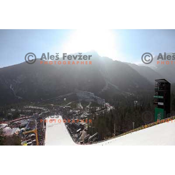 Flying hill during team competition FIS Ski Jumping World Cup Planica 2012, on March 17, 2012, Planica, Slovenia. 