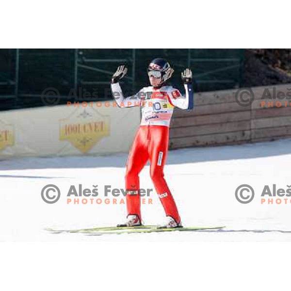 Bjoern Einar Romoeren of Norway during team competition FIS Ski Jumping World Cup Planica 2012, on March 17, 2012, Planica, Slovenia. 
