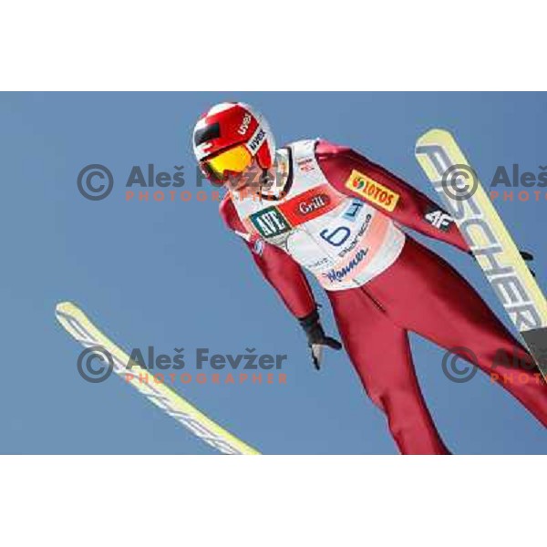 Kamil Stoch of Poland during team competition FIS Ski Jumping World Cup Planica 2012, on March 17, 2012, Planica, Slovenia. 