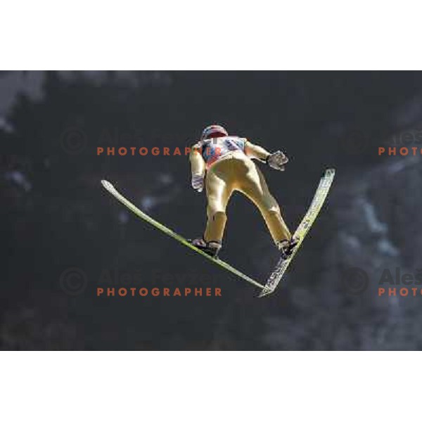 Robert Kranjec of Slovenia during team competition FIS Ski Jumping World Cup Planica 2012, on March 17, 2012, Planica, Slovenia. 